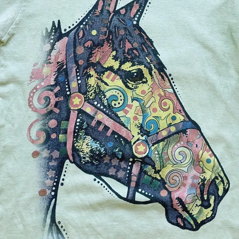 The Mountain Kids Horse Graphic Tie Dye T-Shirt Size L - Picture 4 of 6